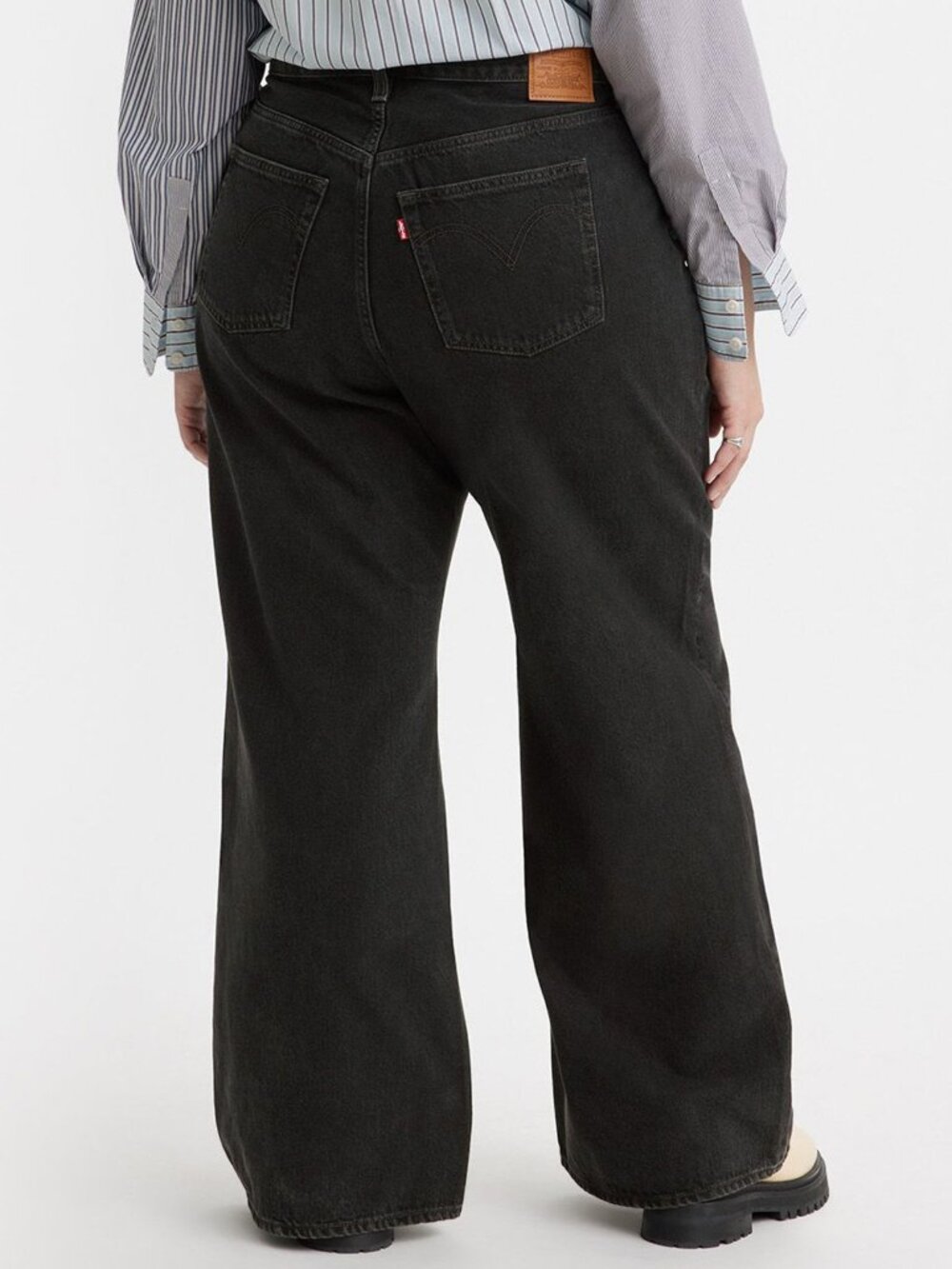 Levi’s Ribcage Wide Leg Jeans 20W Black Plus Size NWT Super High Rise